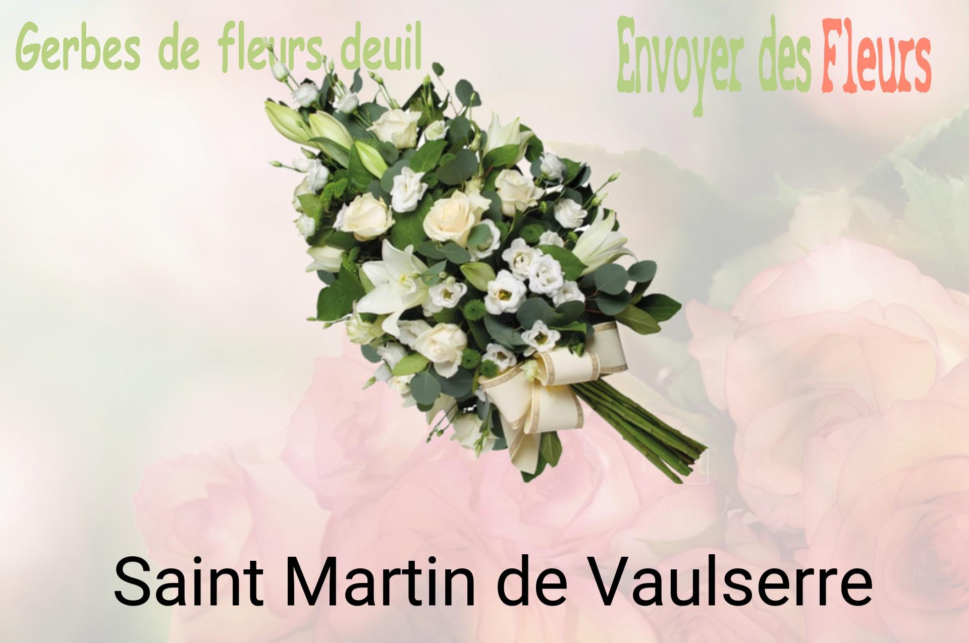 Gerbe de fleurs de deuil livrée à Saint-Martin-de-Vaulserre